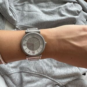 Michael Kors Silver Crystal Dial Women's Watch